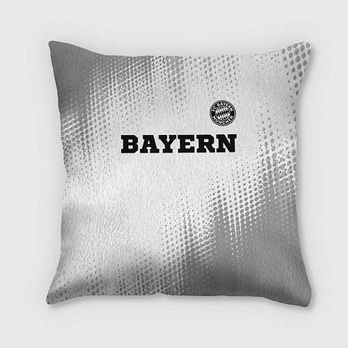 Подушка квадратная Bayern sport на светлом фоне посередине / 3D-принт – фото 1