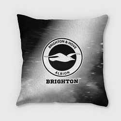 Подушка квадратная Brighton sport на светлом фоне, цвет: 3D-принт
