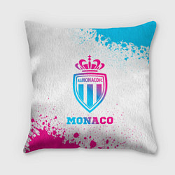 Подушка квадратная Monaco neon gradient style