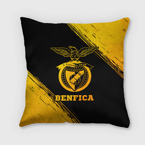 Подушка квадратная Benfica - gold gradient / 3D-принт – фото 1