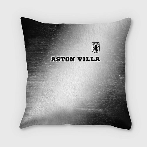 Подушка квадратная Aston Villa sport на светлом фоне посередине / 3D-принт – фото 1