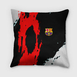 Подушка квадратная Barcelona fc краски спорт, цвет: 3D-принт