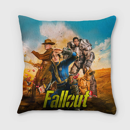 Подушка квадратная Fallout all / 3D-принт – фото 1