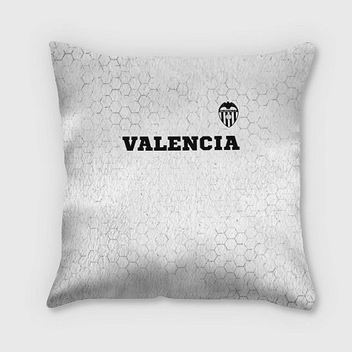Подушка квадратная Valencia sport на светлом фоне посередине / 3D-принт – фото 1