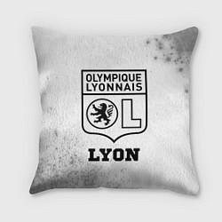 Подушка квадратная Lyon sport на светлом фоне, цвет: 3D-принт