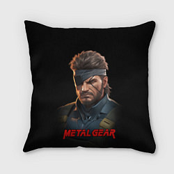 Подушка квадратная Веном Снейк из игры Metal gear