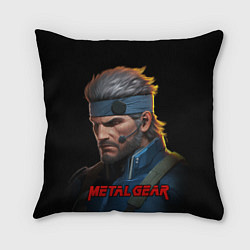 Подушка квадратная Веном Снейк из игры Metal gear