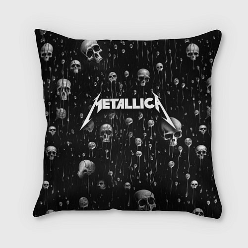 Подушка квадратная Metallica - rock / 3D-принт – фото 1