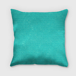 Подушка квадратная Ментоловый текстурированный в полоску, цвет: 3D-принт