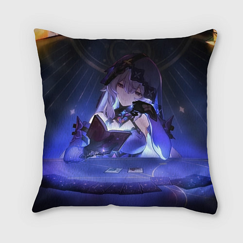 Подушка квадратная Honkai Star Rail Black Swan / 3D-принт – фото 1