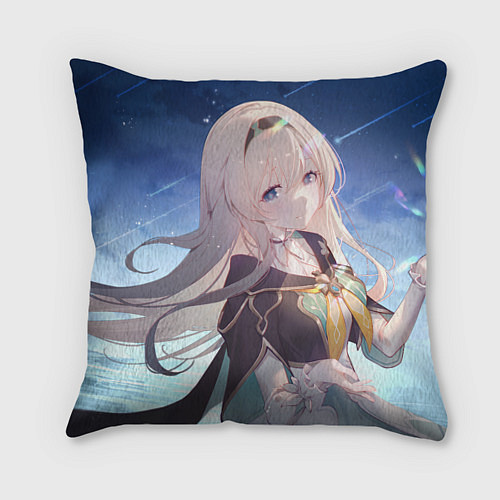 Подушка квадратная Honkai Star Rail Firefly smile / 3D-принт – фото 1