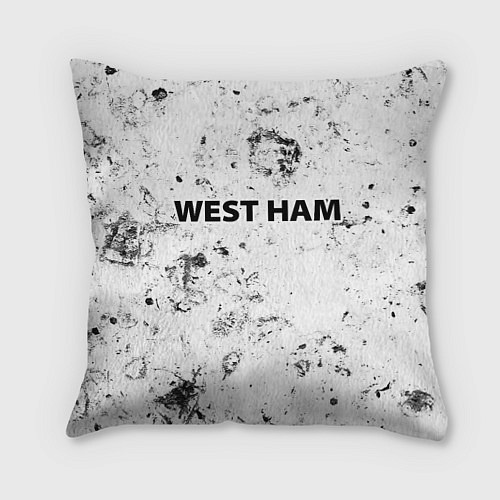 Подушка квадратная West Ham dirty ice / 3D-принт – фото 1