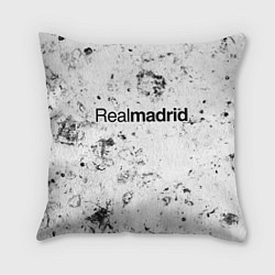 Подушка квадратная Real Madrid dirty ice, цвет: 3D-принт