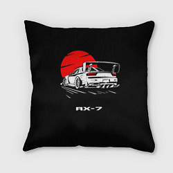 Подушка квадратная Mazda RX-7, цвет: 3D-принт
