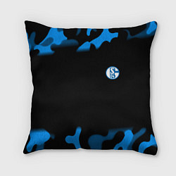 Подушка квадратная Schalke 04 fc camo, цвет: 3D-принт