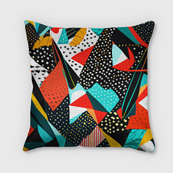 Подушка квадратная Abstract patchwork - ai art