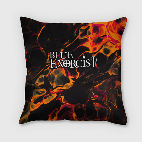 Подушка квадратная Blue Exorcist red lava / 3D-принт – фото 1
