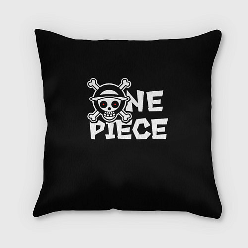 Подушка квадратная One piece - emblem / 3D-принт – фото 1