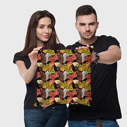 Подушка квадратная Веера с драконами, цвет: 3D-принт — фото 2
