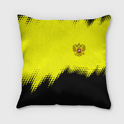 Подушка квадратная Российская империя краски герб