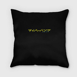 Подушка квадратная Cyberpunk logo tokio
