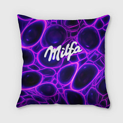 Подушка квадратная Milfa прикольная надпись, цвет: 3D-принт