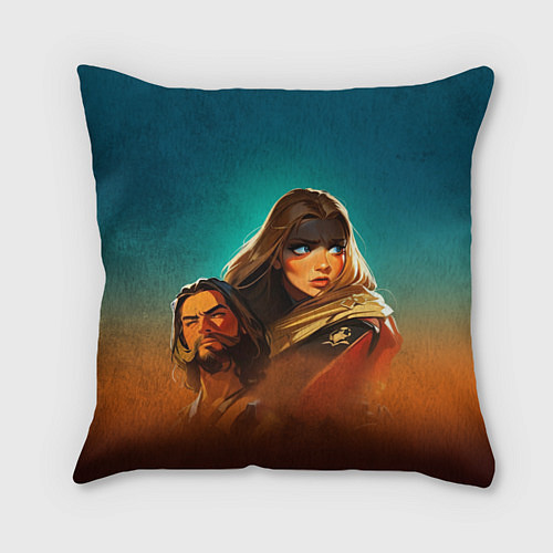 Подушка квадратная Фуриоса - Безумный Макс / 3D-принт – фото 1