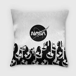 Подушка квадратная Marshmello x Nasa