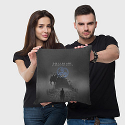 Подушка квадратная Hellblade - Sign, цвет: 3D-принт — фото 2