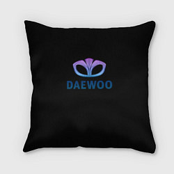 Подушка квадратная Daewoo logo neon