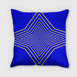 Подушка квадратная Ромбовидные звезды, цвет: 3D-принт