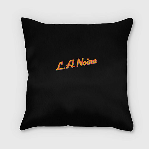 Подушка квадратная L A Noire / 3D-принт – фото 1