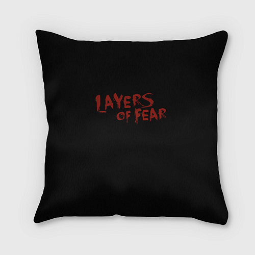 Подушка квадратная Layers of Fear / 3D-принт – фото 1
