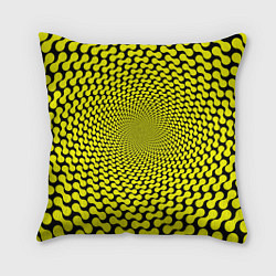 Подушка квадратная Ядовитая геометрическая иллюзия, цвет: 3D-принт