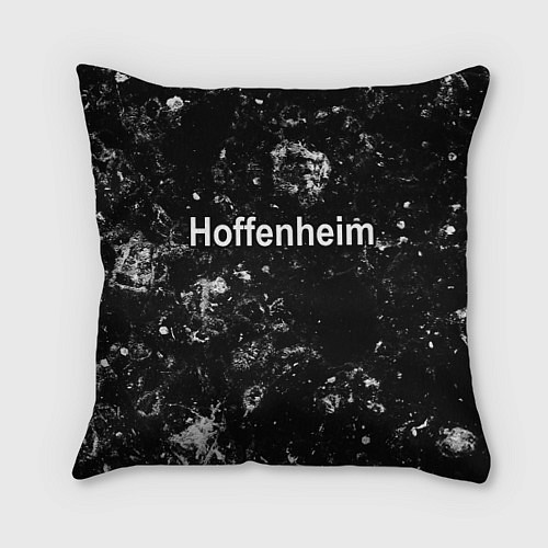 Подушка квадратная Hoffenheim black ice / 3D-принт – фото 1