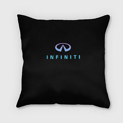 Подушка квадратная Infiniti logo neon