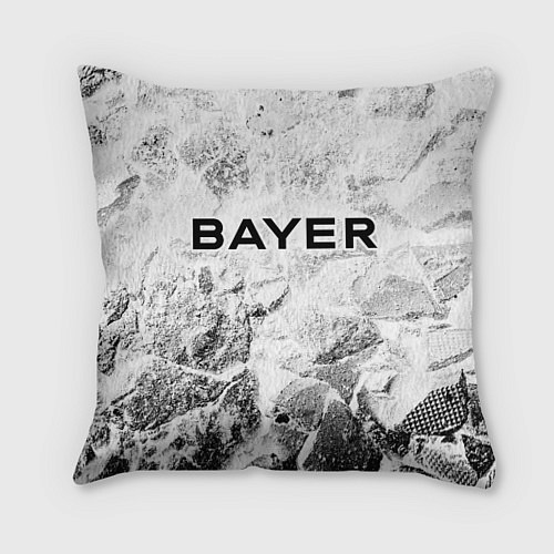 Подушка квадратная Bayer 04 white graphite / 3D-принт – фото 1