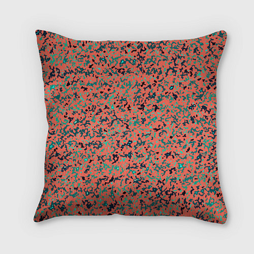 Подушка квадратная Розово-бирюзовый абстрактный / 3D-принт – фото 1