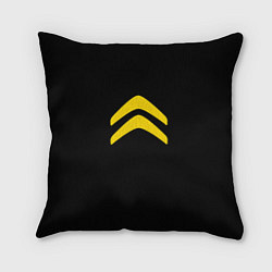 Подушка квадратная Citroen logo yellow