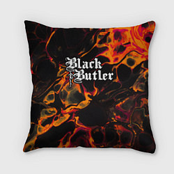 Подушка квадратная Black Butler red lava, цвет: 3D-принт