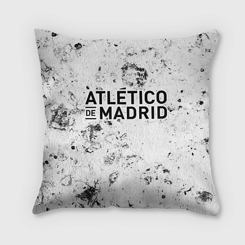 Подушка квадратная Atletico Madrid dirty ice / 3D-принт – фото 1