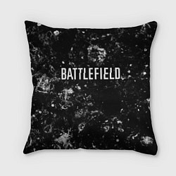 Подушка квадратная Battlefield black ice, цвет: 3D-принт