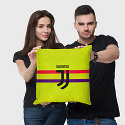 Подушка квадратная Juventus sport line, цвет: 3D-принт — фото 2