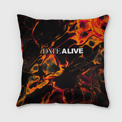 Подушка квадратная Date A Live red lava, цвет: 3D-принт