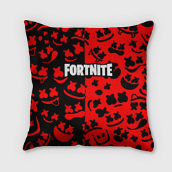 Подушка квадратная Fortnite x Marshmello pattern, цвет: 3D-принт