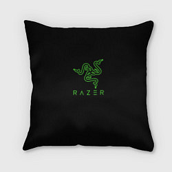 Подушка квадратная Razer logo brend