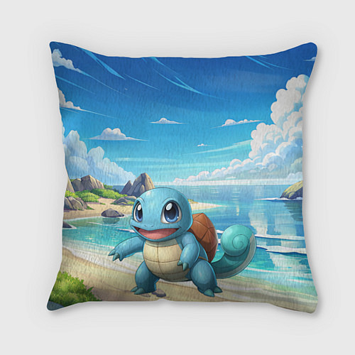 Подушка квадратная Pokemon Squirtle / 3D-принт – фото 1