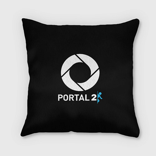 Подушка квадратная Portal2 logo game / 3D-принт – фото 1