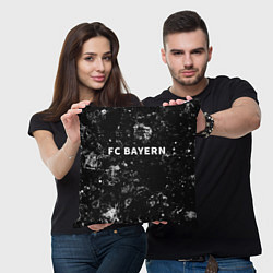 Подушка квадратная Bayern black ice, цвет: 3D-принт — фото 2