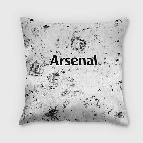Подушка квадратная Arsenal dirty ice / 3D-принт – фото 1